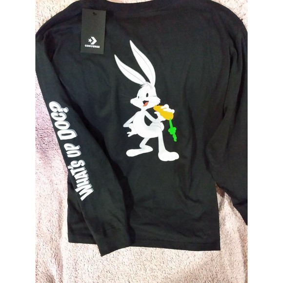 Converse Bugs Bunny Long Sleeve T-Shirt What's Up Doc Men's Size XXL 2 XL - Picture 6 of 6